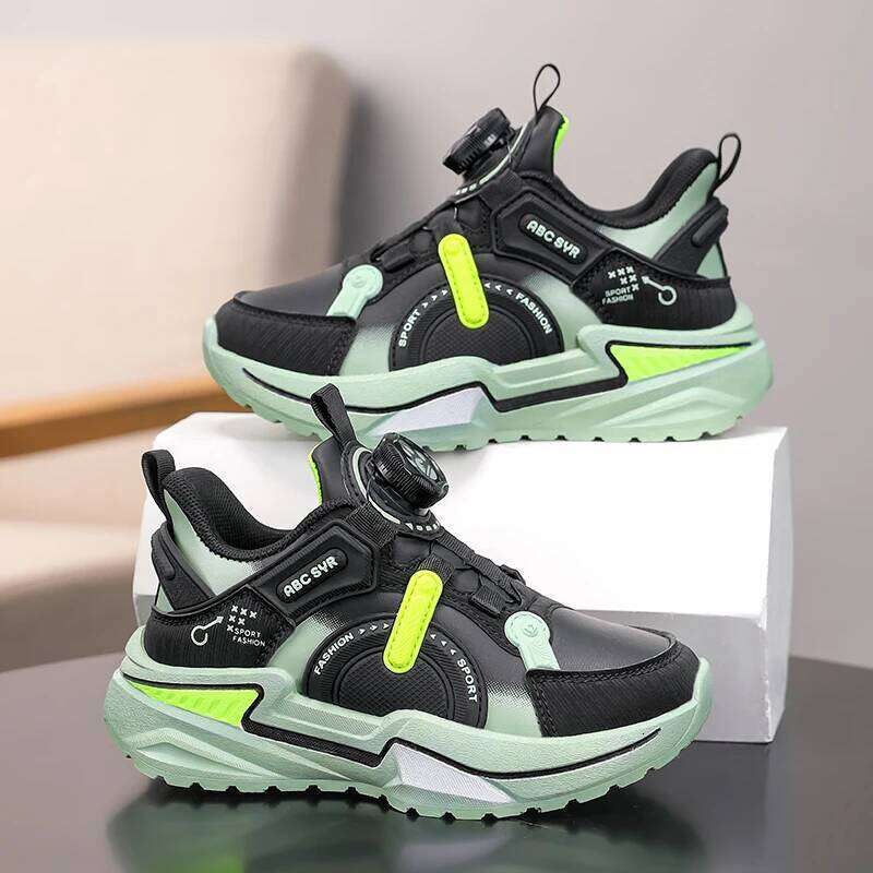 Luxury Children Fashion Autumn Platform Kids Casual Sneaker 4 To 12 Years School Running Boys Sports Shoes 26W0224