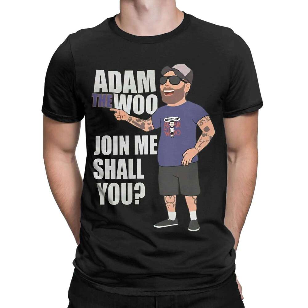 Men's T-Shirt Adam The Woo Casual Cotton Tee Short Sleeve T Shirt Round Collar Clothes Printed H260224