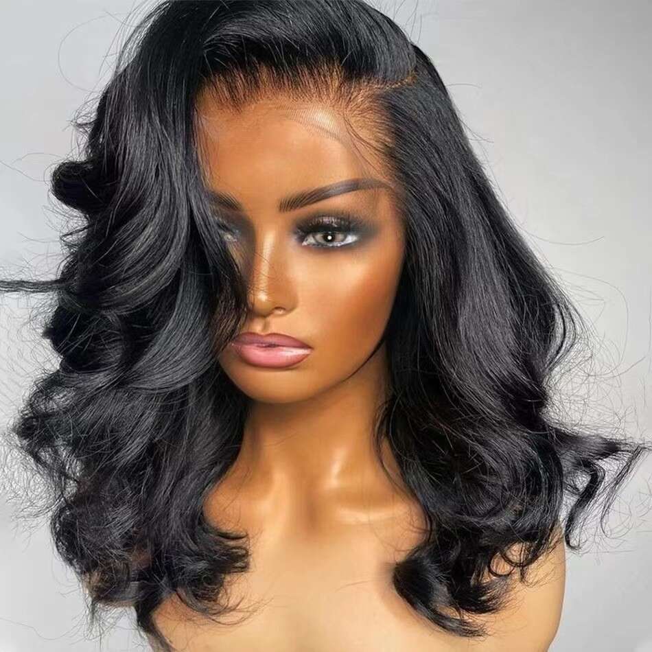 Rose Net Wig For European American Women, Front Lace Synthetic Fiber Cap, Black Short And Long Curly Hair, Large Waves, In Stock From Manufacturer SHX