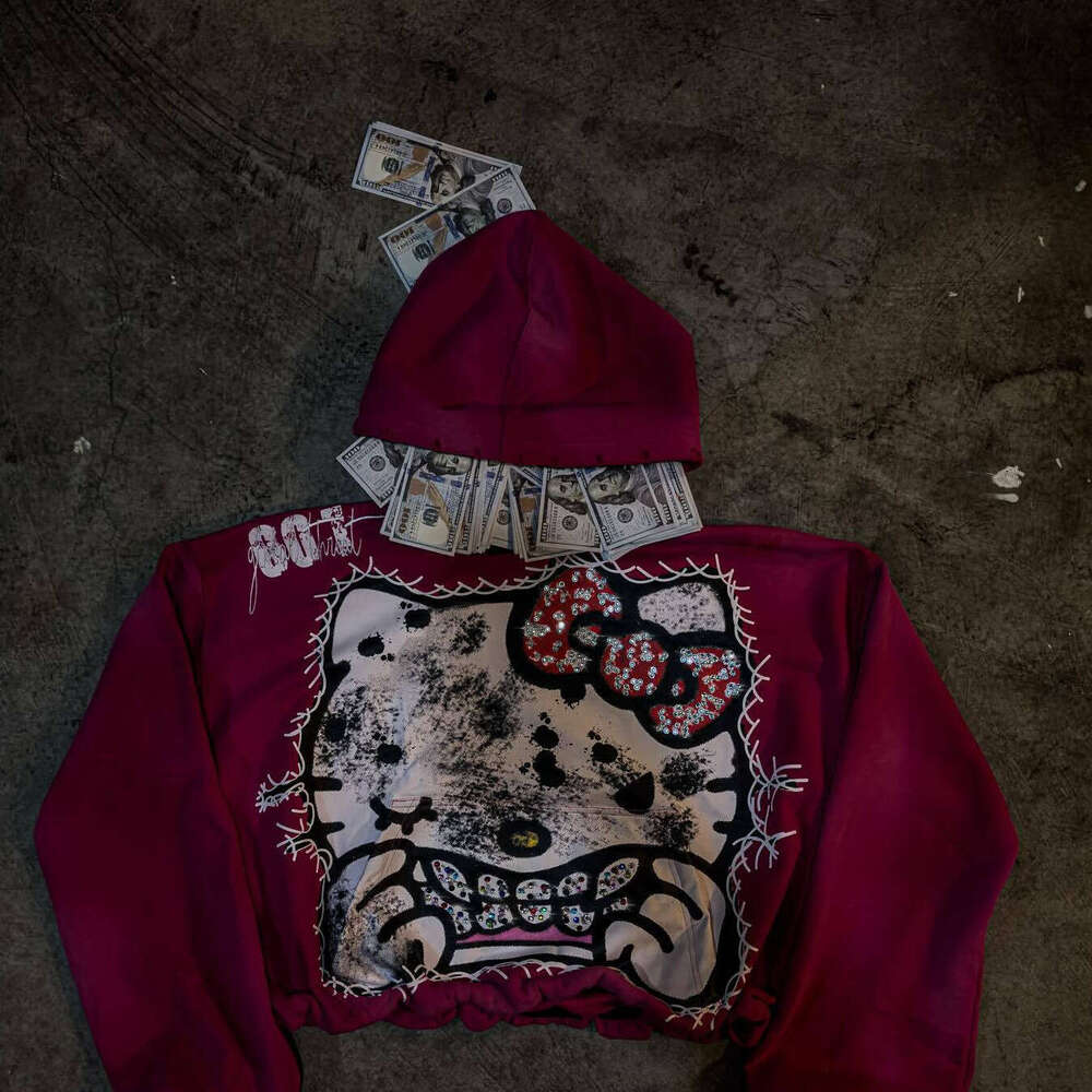 New Style European American Trendy Brand Retro Street Hip-Hop Full-Print Hoodie, Fashionable Casual Pullover For Men And Women