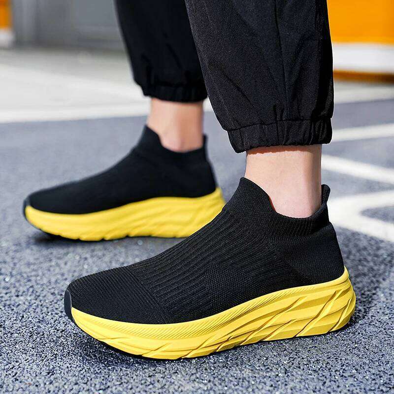 MAEDEF Men's Running Shoes Lightweight Breathable Mesh Elastic Comfortable Durable Fashion Casual Hot Selling Sports Sneakers