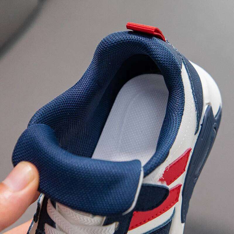 Fashion Sports Children Kids Casual Sneakers 2026 New Design PU Leather Trainers for Boy Girls Comfortable Walking Shoes 26W0224