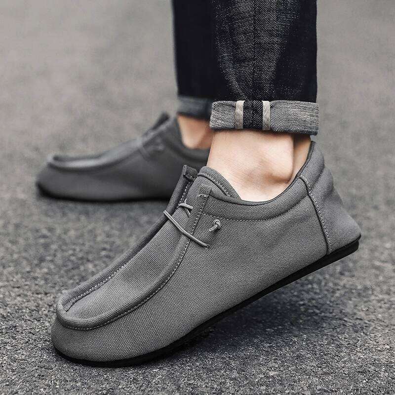 MAEDEF Men's Canvas Flats Shoe Male Summer Casual for Man High Quality Couple 2024 Walking Driving Mens Shoes