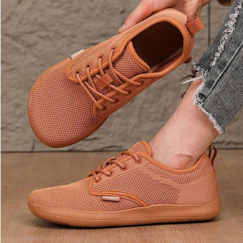 Women's Sneakers Toe Barefoot Casual Wide Last Fashionable Canvas Black Flat Board Summer Breathable Mesh Shoes