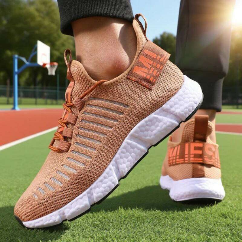 Men Running Shoes Classic Mesh Design Breathable Comfortable High Quality Casual Shoe Trendy Versatile Training Lace Up Sneakers