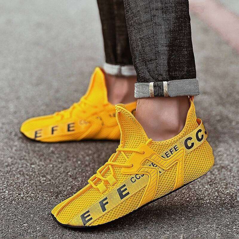 Mesh Men Shoes Fashion Summer Breathable Sports Men's Sneakers Lightweight Walking Man Casual Tennis Shoe Zapatillas Hombre