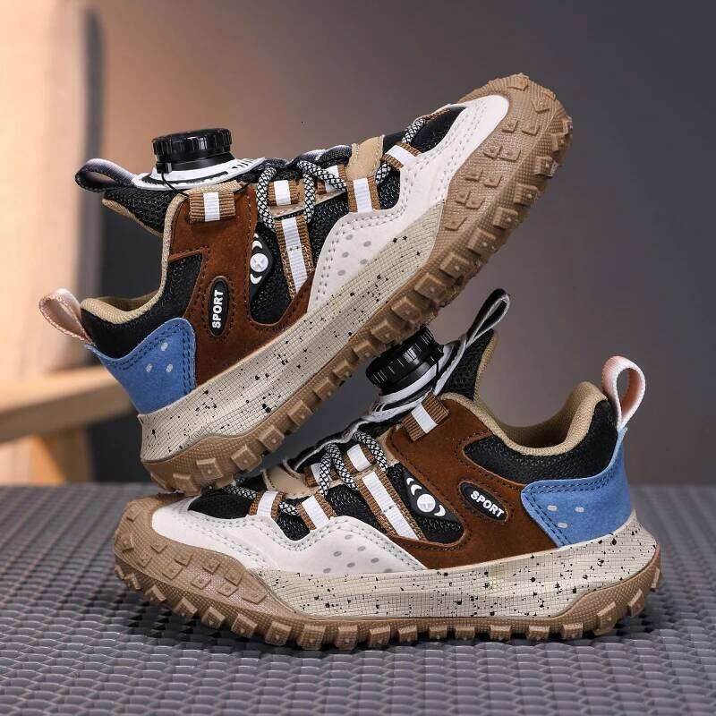 Children's Casual Rubber Wear-resistant Outsole Running Trendy Comfortable Convenient Sports Shoes for Kids 26W0224