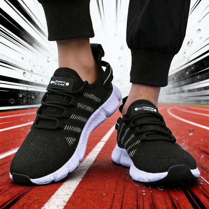 Men's Lightweight Running Minimalist Sporty Breathable Walking Sneakers Athletic Jogging Tenis Outdoor Fitness Man Shoes