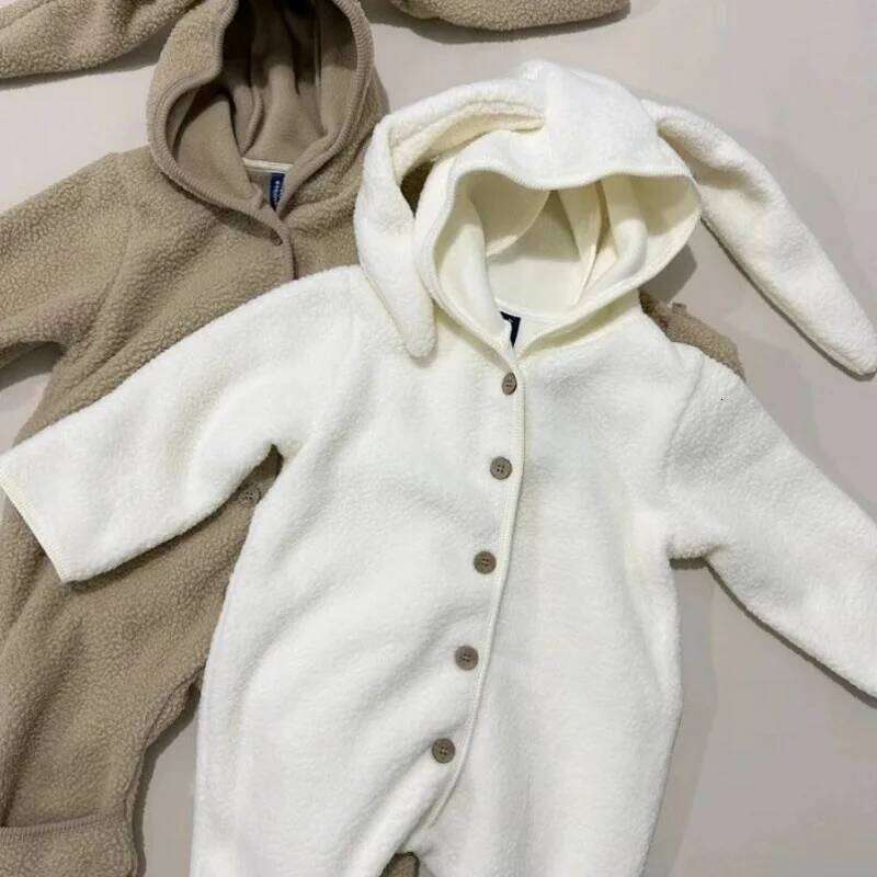 Winter Rompers Girl Baby Cute RabbitLamb Fur Fleece Warm Infant Toddler Boys Playsuit Kid Casual Jumpsuit 26H0224