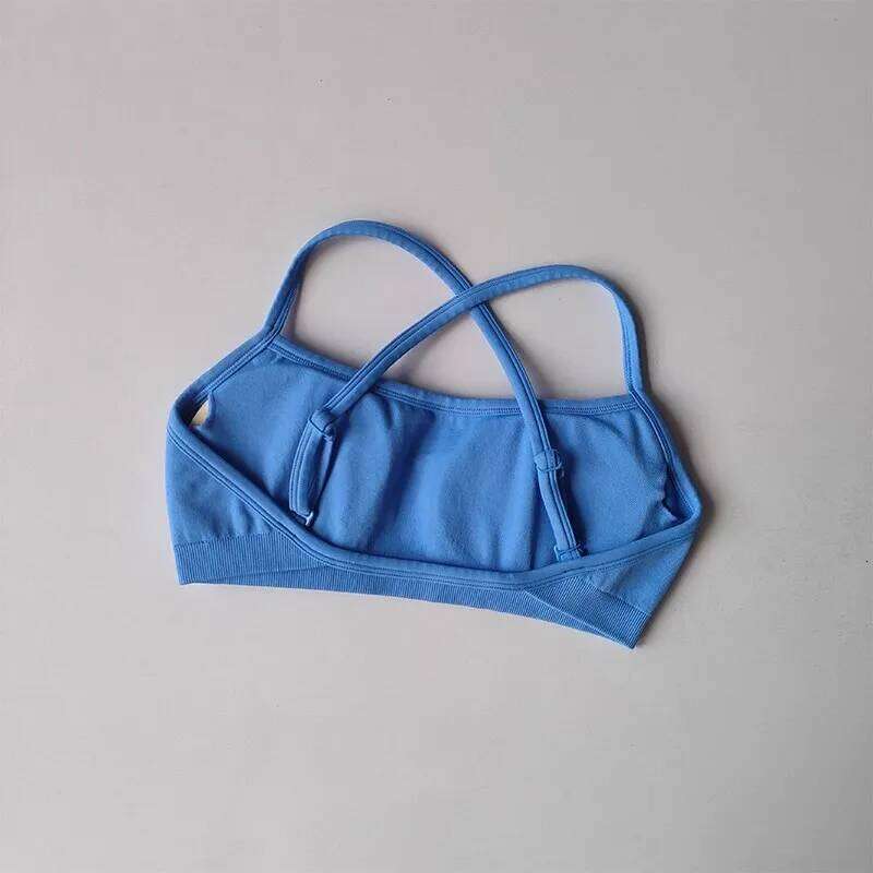 Women's Seamless Yoga Sports Bra Quick Drying Fitness Vest Adjustable Fine Strap Beautiful Design Exercise Training Top 26Y0224