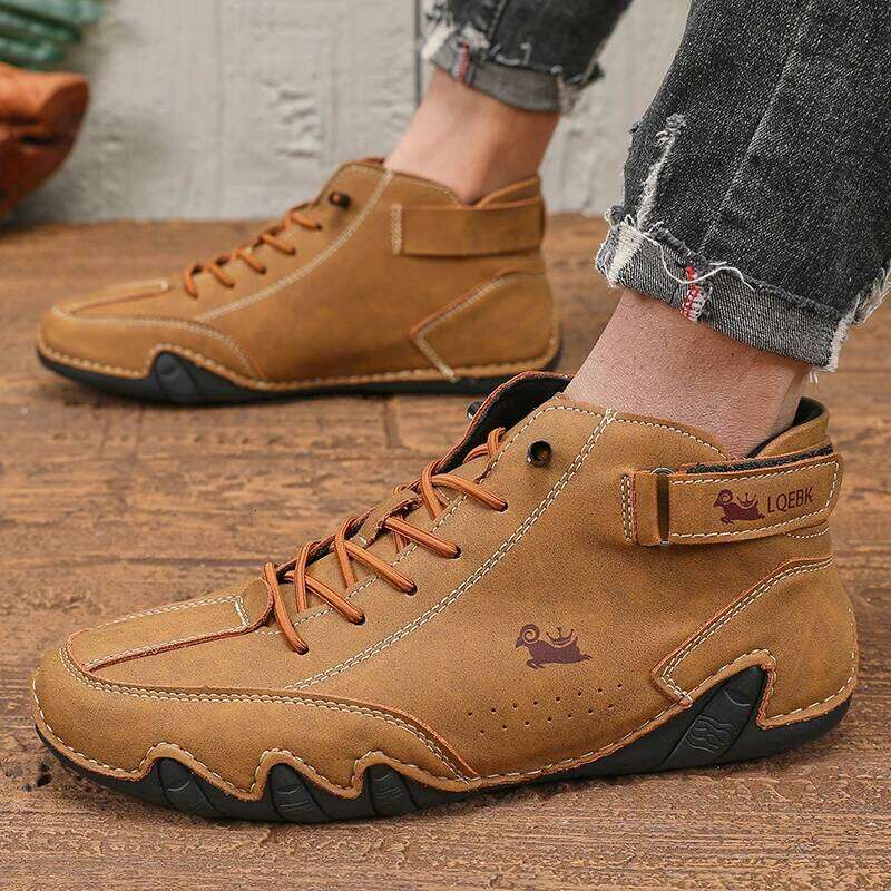 Leisure Men's High-quality Stitching Soft Sole Comfortable Breathable Non Slip Durable Upper Cycling Couple Platform Boots