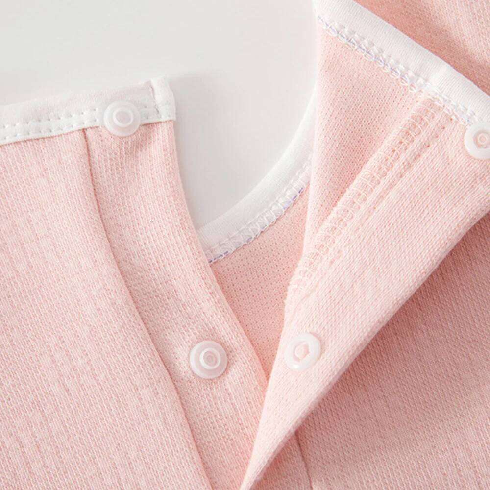 Valentine Rompers Long Sleeve Flower Embrodiery Spring Baby Girl Clothing Cotton 1st Birthday Pink Infant Jumpsuit 26H0224