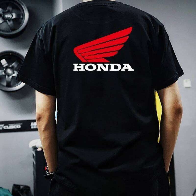 Honda Men's and Women's T-shirts Summer Locomotive Motorcycle Riding CBR Gold Wing Racing Short-sleeved Cultural Shirt Ins H260224