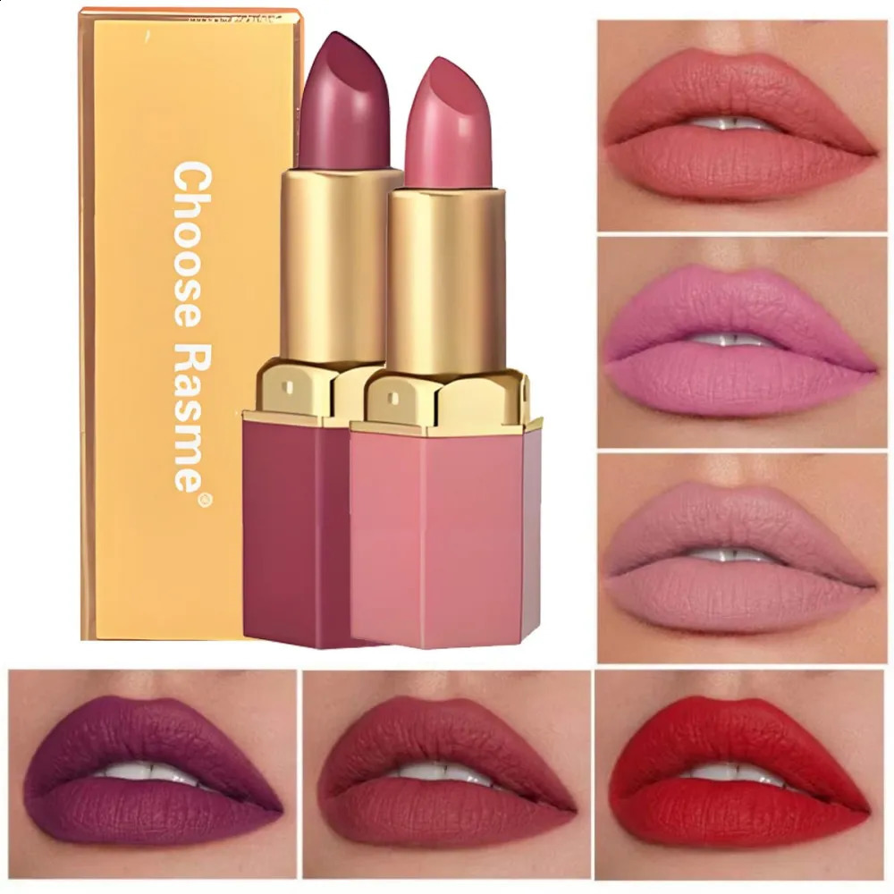 6-Color Matte Lipstick Set Non- Non-Stick Cup Long-Lasting Velvet Finish Smooth Matte Lip Color Waterproof Smudge-proof 260130