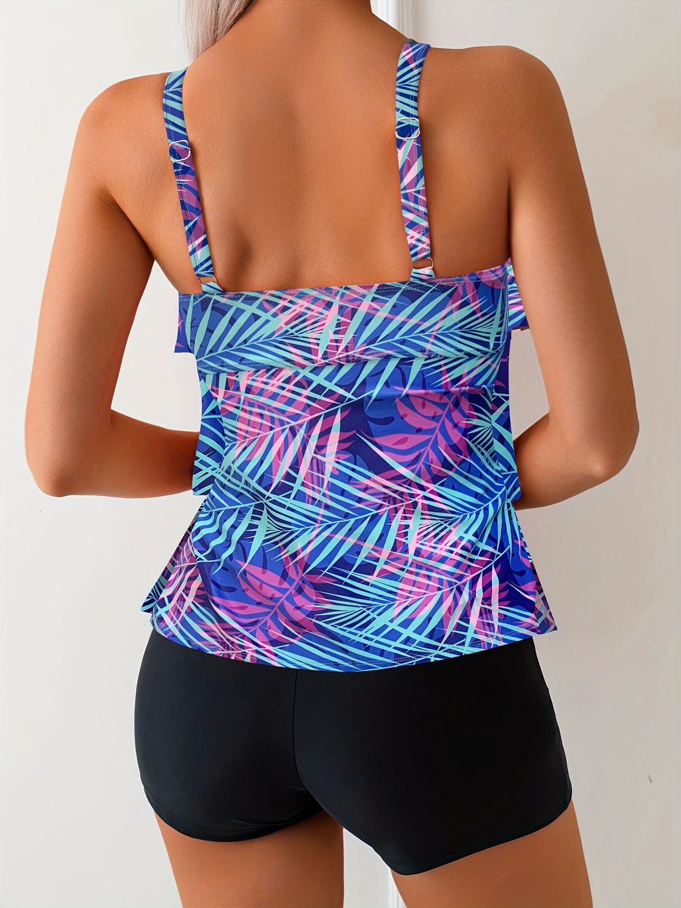 High-Waist Bikini - Women's Conservative Retro Tummy Covering Slimming Swimsuit for Summer - Mujer Tummy Control Swimwear Bikini