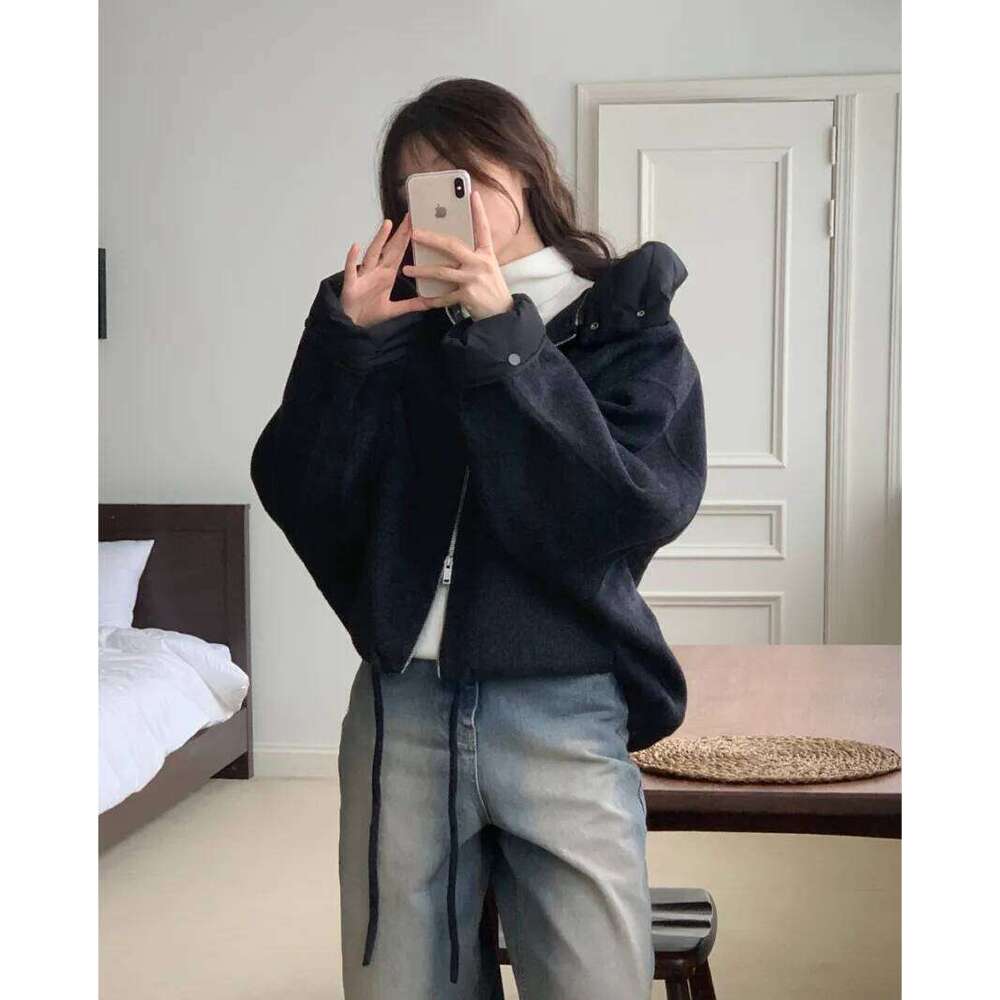 Mardi Hefxessdr Colors Autumn Winter Woolen Jacet Women s Casual Loose Detachable Hood Korean Style Lon Sleeve Zipper Coat Female