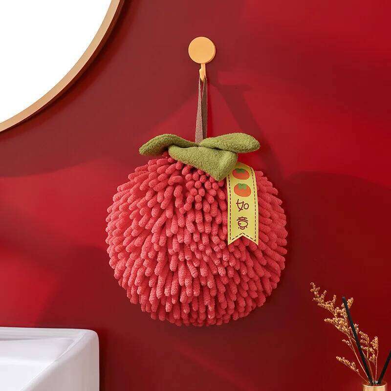 Chenille Handball Absorbent Towel, Fast-Drying, Soft, Hanging, Hands Wipe Ball, Bathroom, Kitchen
