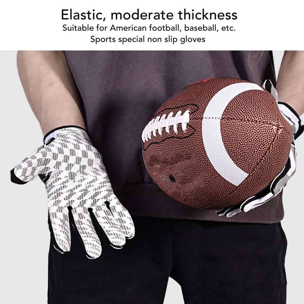 Non Slip Football Rugb Breathable Full Finger for Baseball Sports Gloves 26H0224
