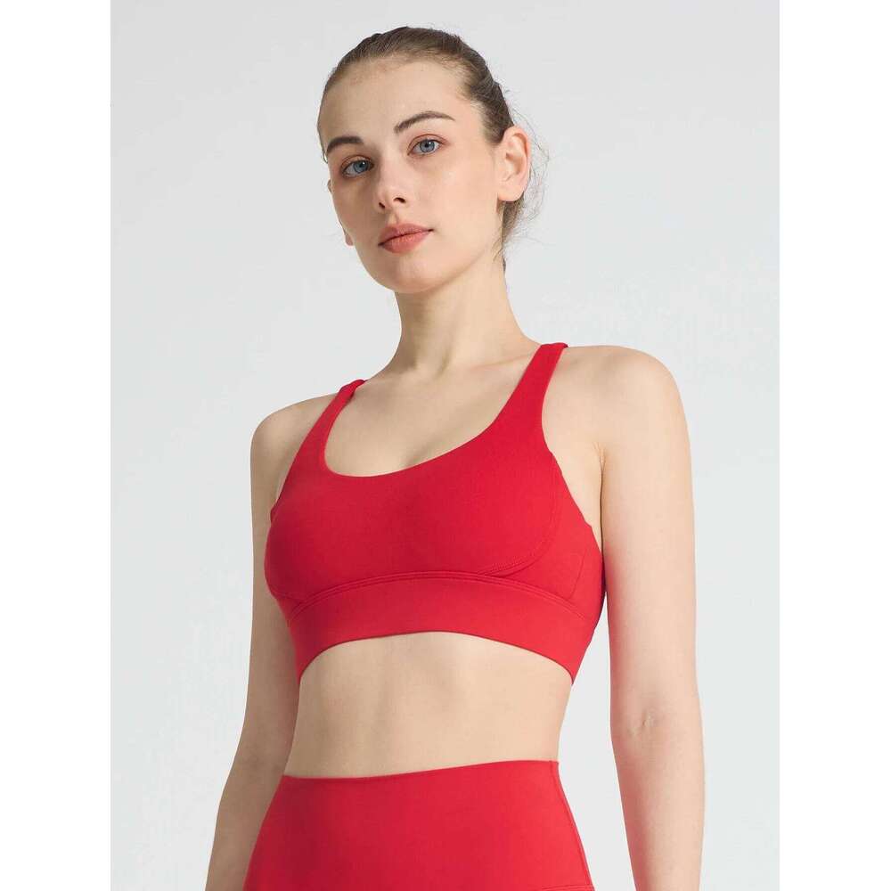 Fashion Women's Sports Bra Cross Adjustable Shockproof Breathable Comfortable Running Outdoor Training Yoga Vest 26Y0224
