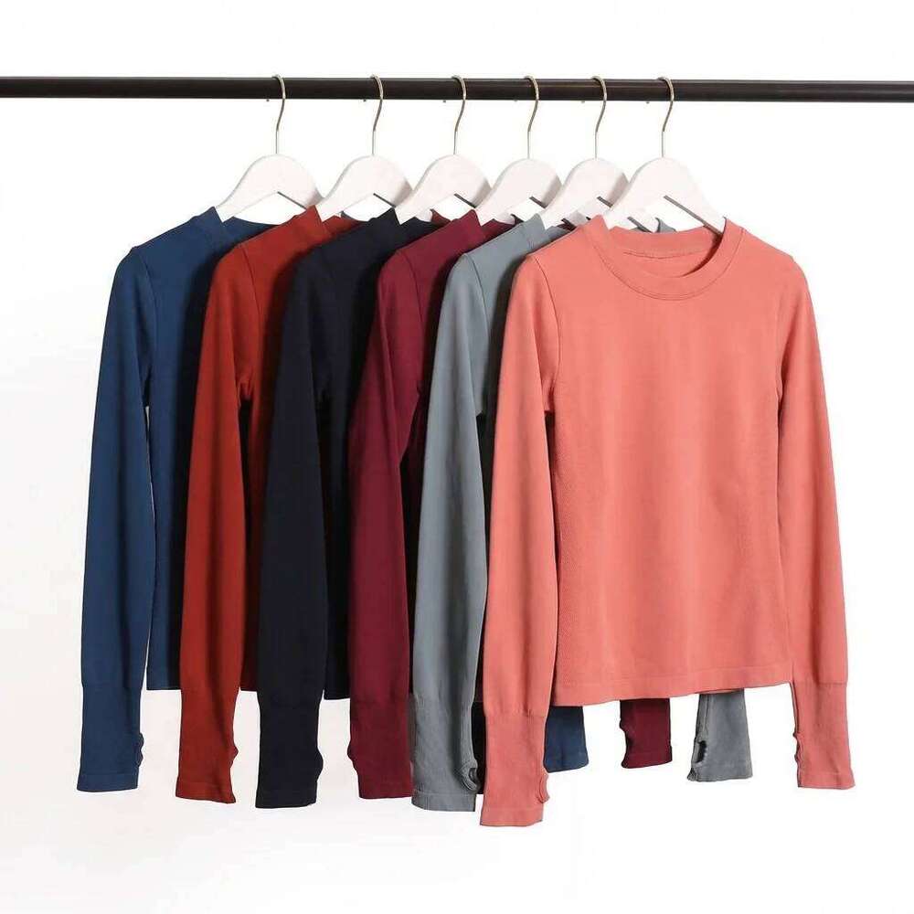 Women's Fitness Seamless Long Sleeve Sports Top Yoga Gym Shirts Training Running Shirt Activewear for Workout T-shirt 26Y0224