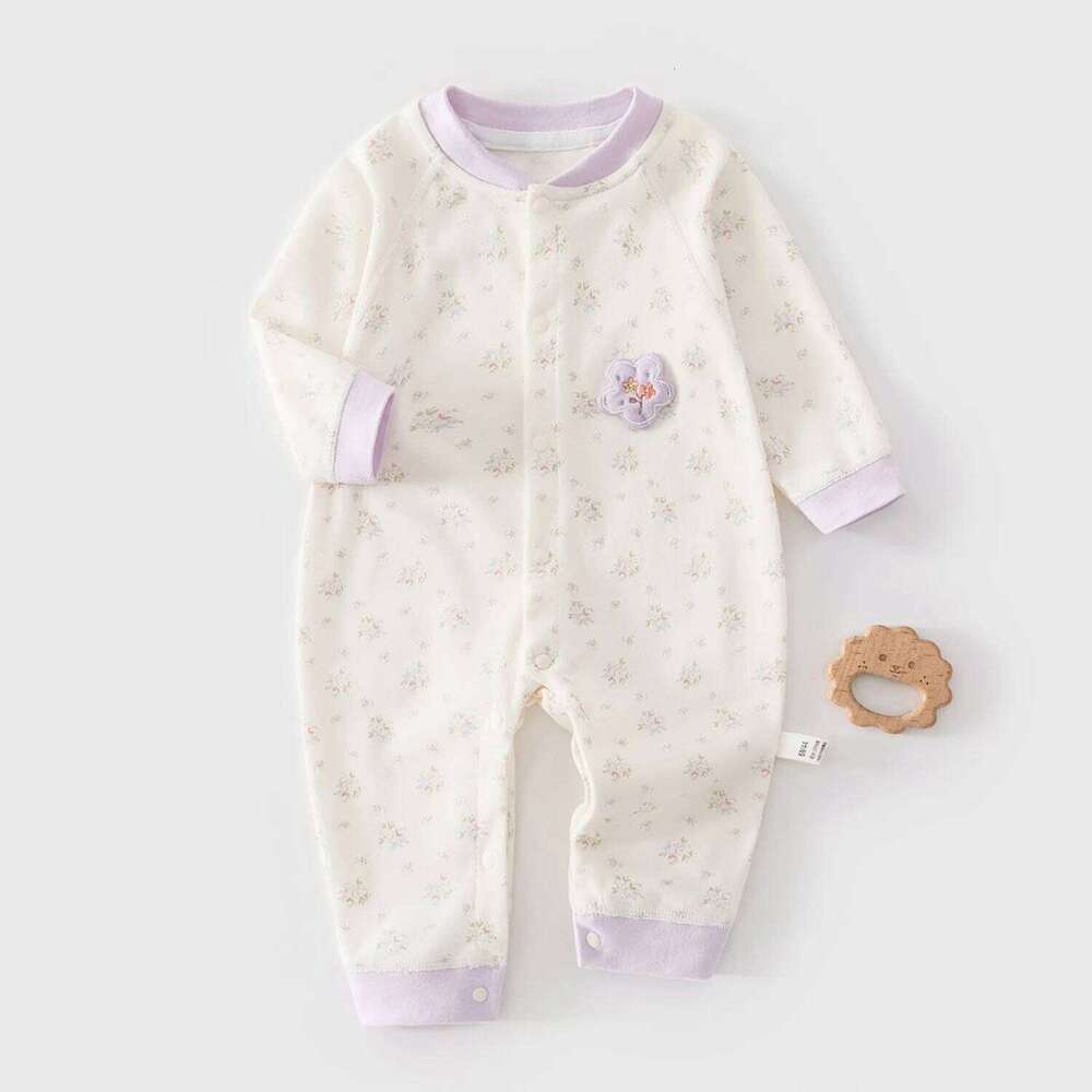 for Male Female Pajamas Newborn Baby Jumpsuit Pure Cotton Base Spring and Autumn Clothes 26H0224