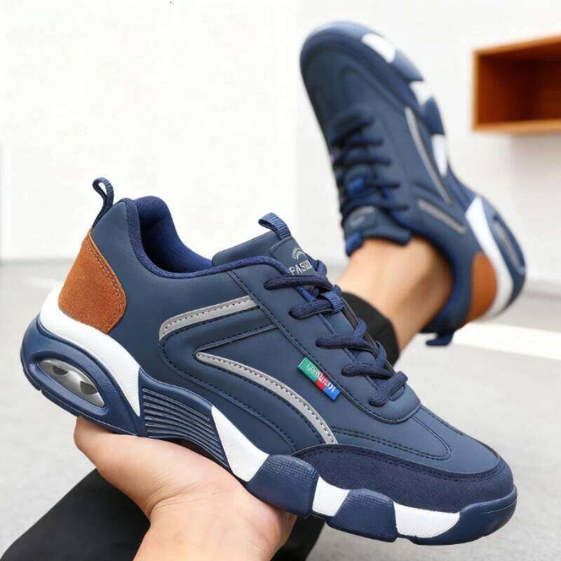 New Sneakers Patchwork Design Comfortable Rebound Hiking Waterproof Fit Modern Classic Spring and Autumn Men's Shoes