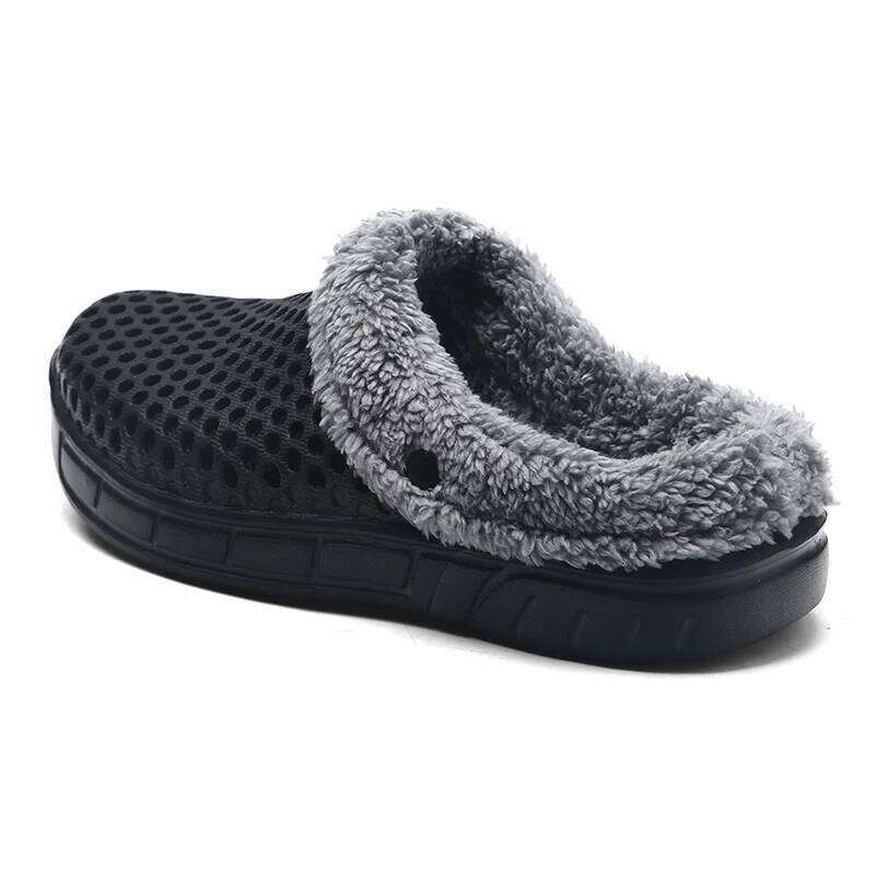 MAEDEF Winter Women Indoor Warm Shoes Non Cotton Pantoffels Casual Clogs Slip on House Floor Slippers for Men