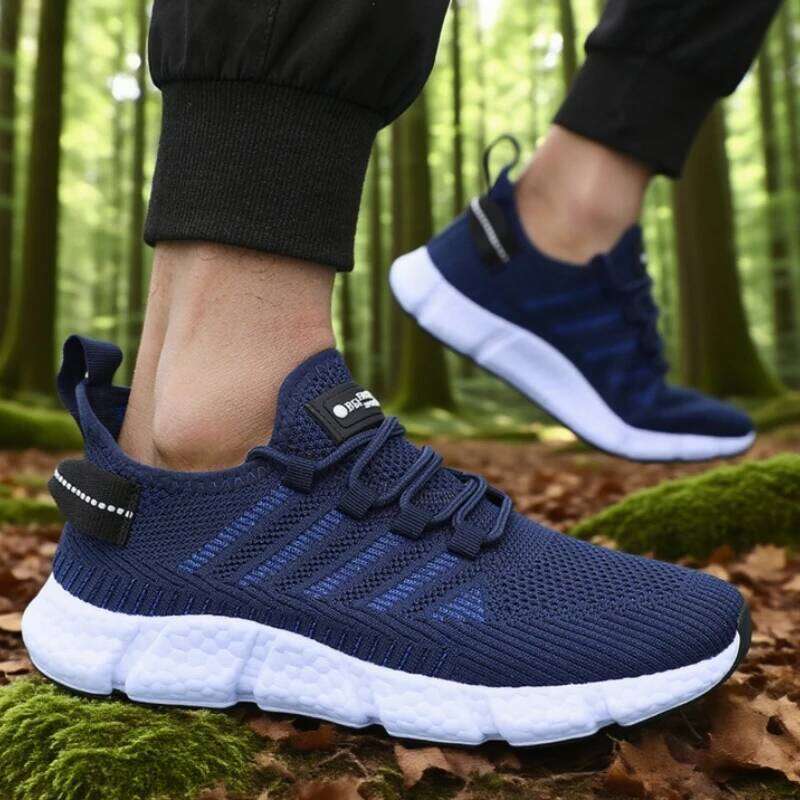2025 New Trendy Running Shoes Men Breathable Mesh Lightweight Sneakers Eye Catching Fashion Tenis Baixo Zapatillas De Deporte