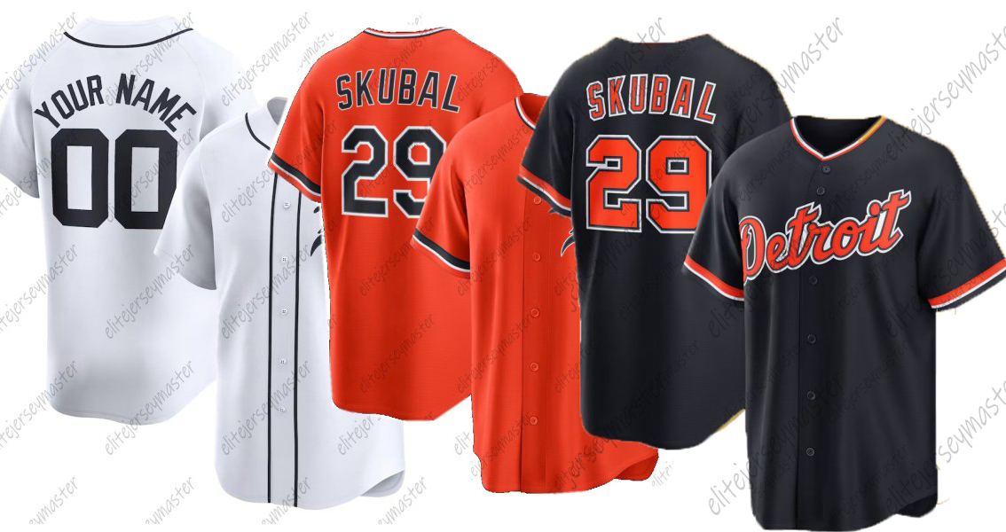 Tarik Skubal 29 Kevin McGonigle 7 Spencer Torkelson 20 Riley Greene 31 Javier Baez Keith Matt Vierling Personalized Customized Baseball Jersey Custom Number Name6