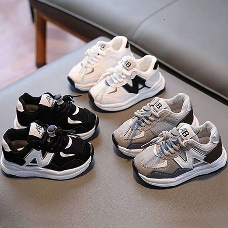 Kids for Boys Girls Soft Sneakers New 2024 Fashion Sports Running Children Flat Casual Baby Toddler Outdoor Shoes 26W0224