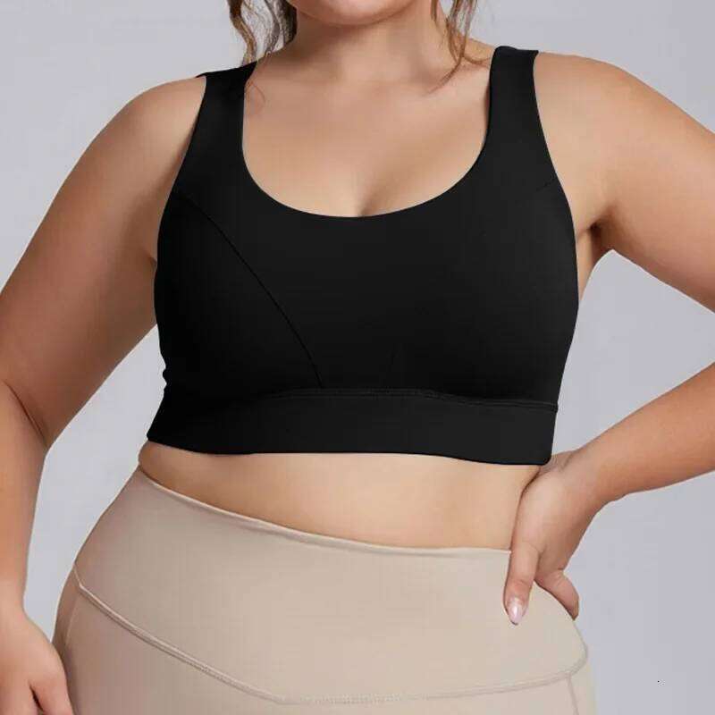 Women Bras Queen Size Fitness Sport Bra High Strength Top Comprehensive Training Gym Yoga Underwear with Chest Pad 26Y0224