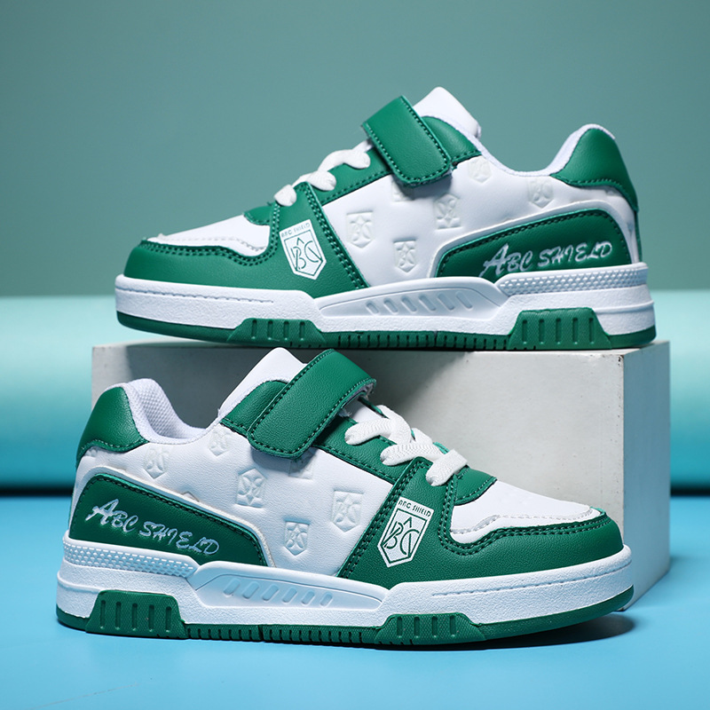 Free shipping Outdoor Sports Black White Kids Sneakers Baby Shoes Spring Autumn Winter Children Sports Shoes Toddlers Boys Girls High Top Basketball S