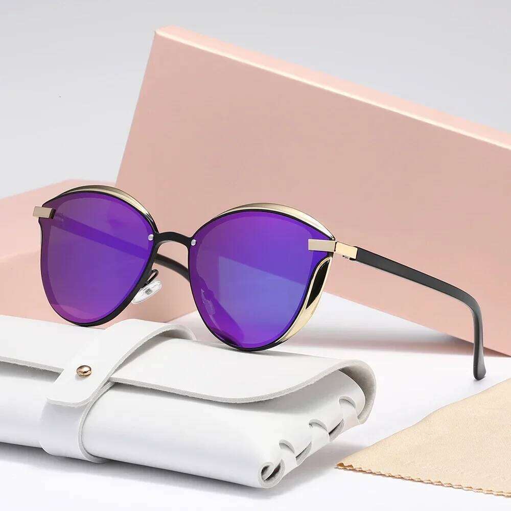 Stylish Polarized Sunglasses For Women Luxury Design Ladies Elegant Sun Glasses UV400 Protection Fashion Cat Eye Eyewear 26W0224