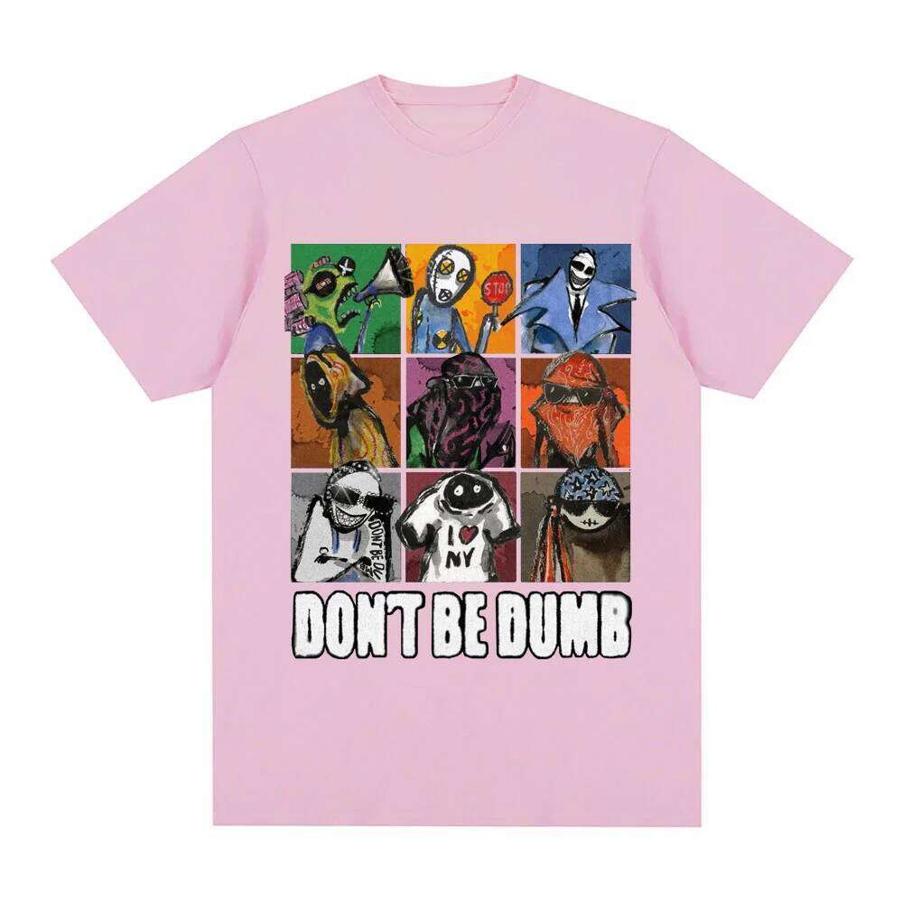 album DONT BE DUMB T-shirt Graphic Printing Hip Hop 100%Cotton Tee-shirt Short Sleeve FashionTshirt Unisex Clothes H260224