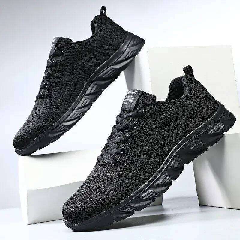 Sneakers Men Running Knit Fashion Lightweight Trainers Breathable Walking Shoe Casual High Quality Athletic Shoes