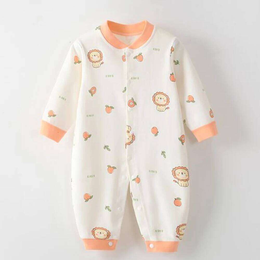 Long Sleeve Rompers For Girls Cotton Spring Autumn Baby Boy Valentines Clothes Floral Cute Pattern Infant Jumpsuit 26H0224