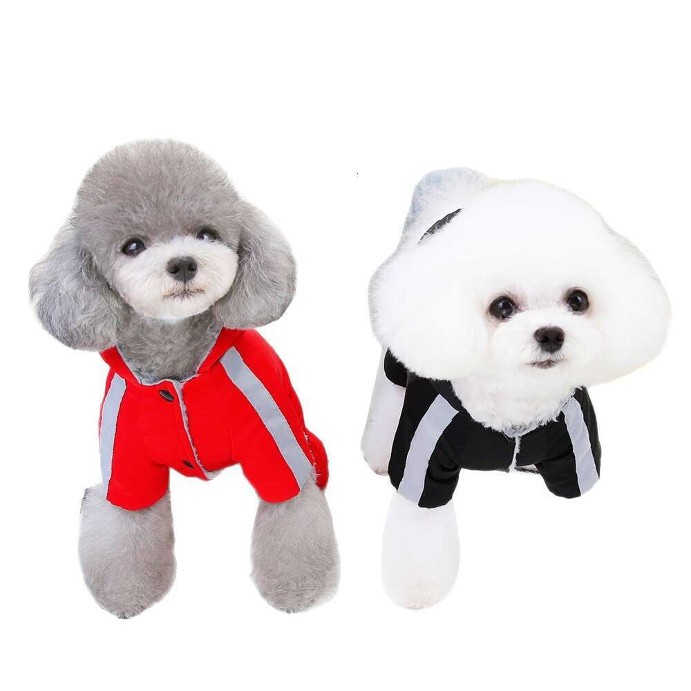 Famous brand Pet dog clothes reflective coat pet clothing new autumn and winter sports four legged cotton pupakaIK