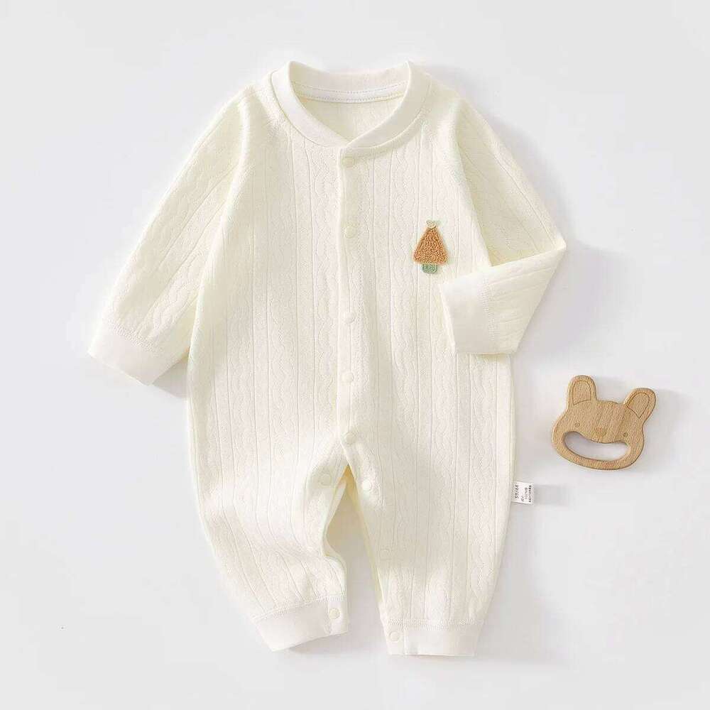 AYNIGIELL Spring and Autumn 0-18M Baby Rompers Newborn Girls Boys 100%Cotton Clothes High Quality Patterned Jumpsuit 26H0224