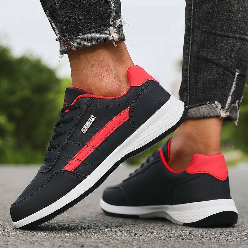 Fashion Casual Men's Waterproof Walking Sneakers Trend Comfortable Lace-up Shoes Outdoor Non-Slip Footwear Tennis for Men