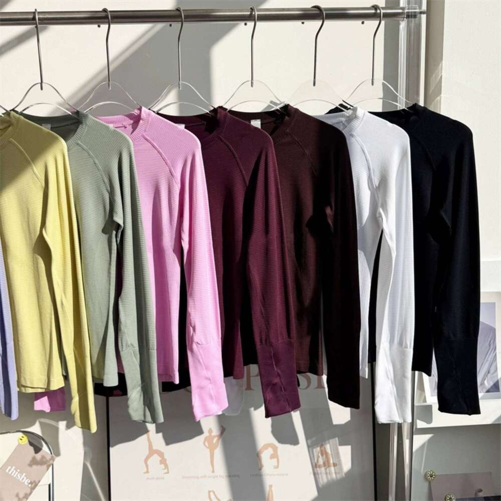 New Long Sleeve Top Women's Tight Fitness Wear Gym Clothes Sports Blouses Running Training Workout Pilates Yoga Shirt 26Y0224