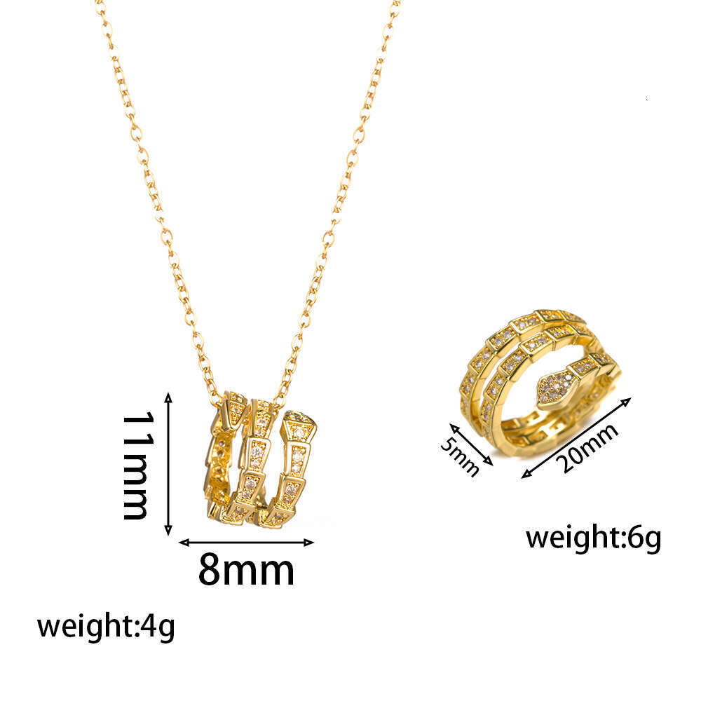 Light Luxury European And American Fashion Snake-Shaped Snake Bone Ring High-End Adjustable For Women