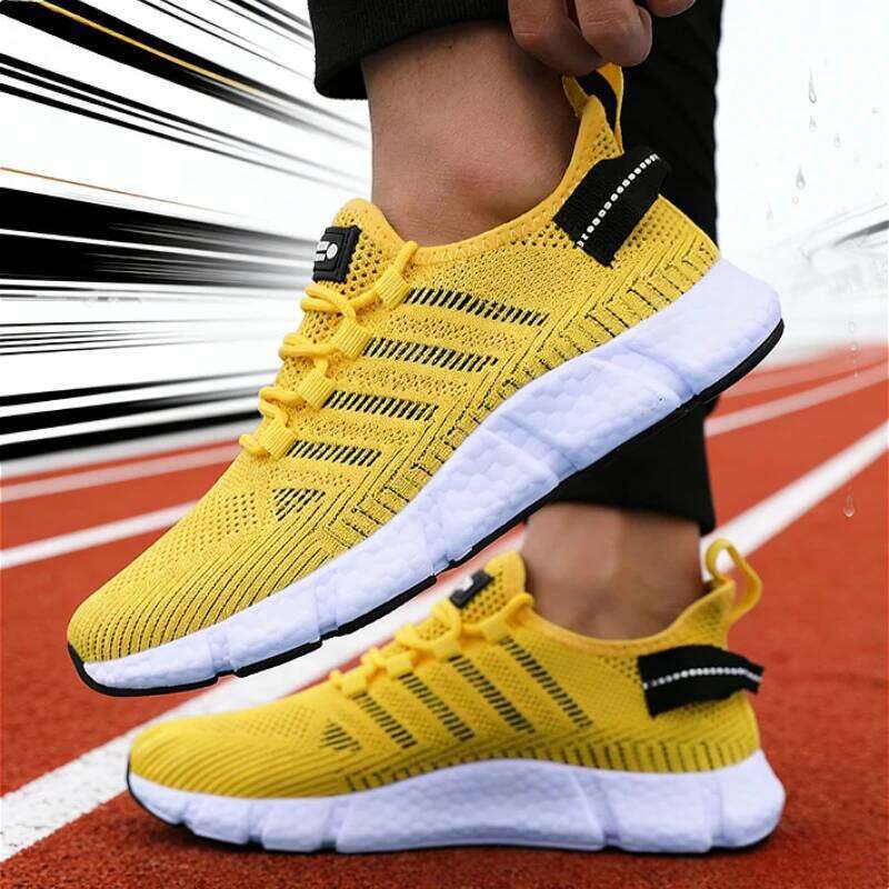 Men's Lightweight Running Minimalist Sporty Breathable Walking Sneakers Athletic Jogging Tenis Outdoor Fitness Man Shoes