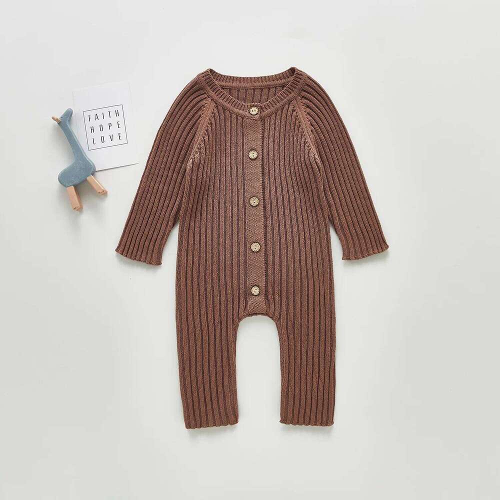 Autumn Newborn Infant Boy Girls Knit Romper Long Sleeve Rompers Kids Onepiece Fashion Baby Clothing 26H0224