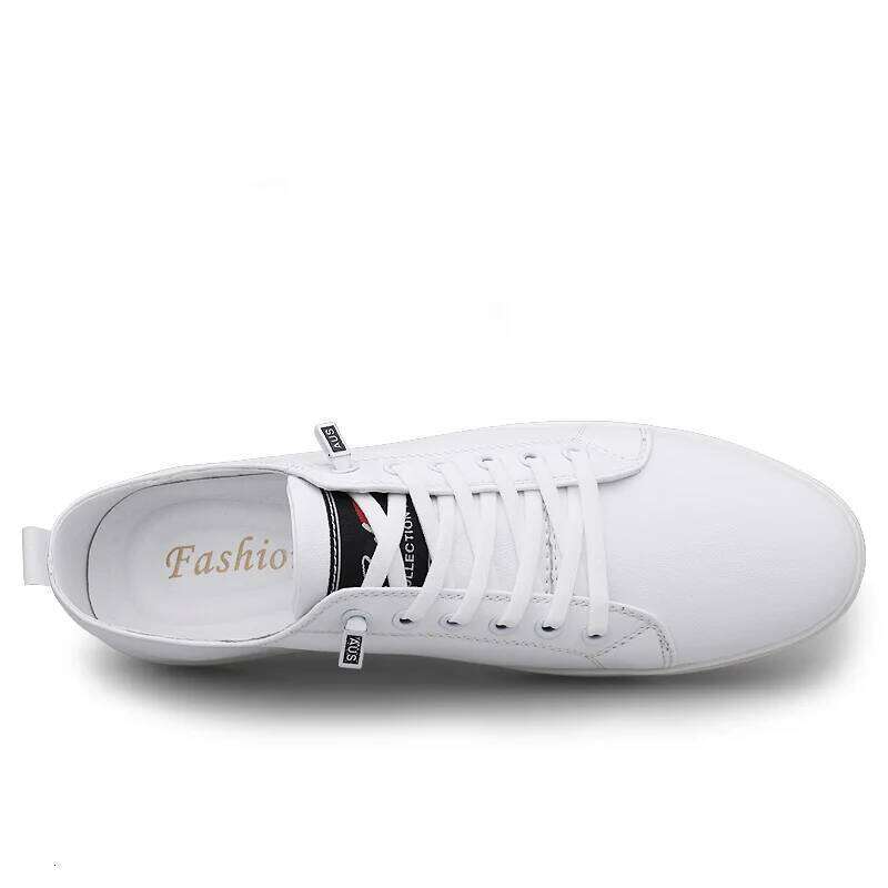 Genuine Leather Mens Luxury Brand Casual Fashion Handmade Classic White Shoes Outdoor Comfort Men Sneakers Business Office SPLELED