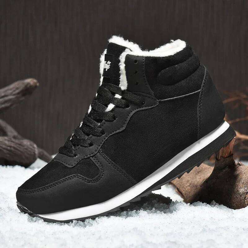 Men Snow Outdoor Winter Ankle Woman Lightweight Hight Top Sneaker Warm Plush Women Footwear Plus Size Hiking Boots