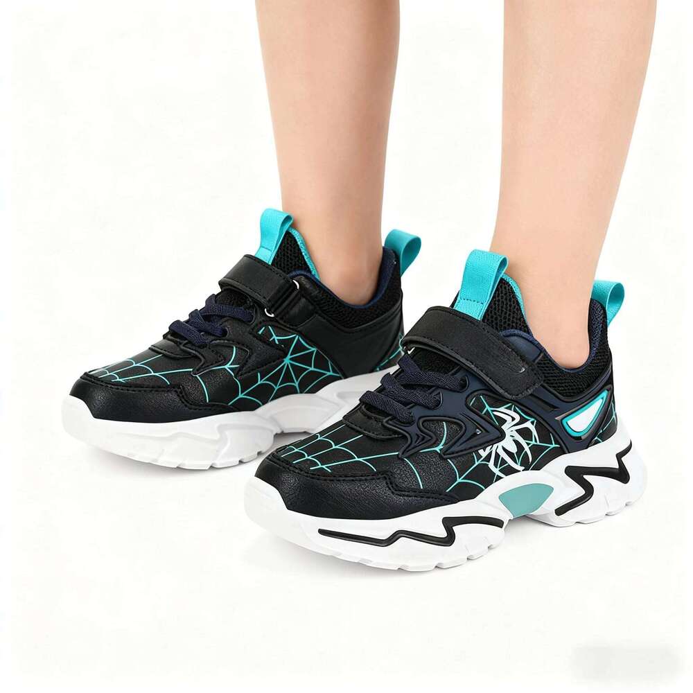 Marvel Children's Fashion Aoger Spiderman Boys Sneakers Girls Cartton Casual Breathable Kids Sport Shoes Size 28-38 26W0224