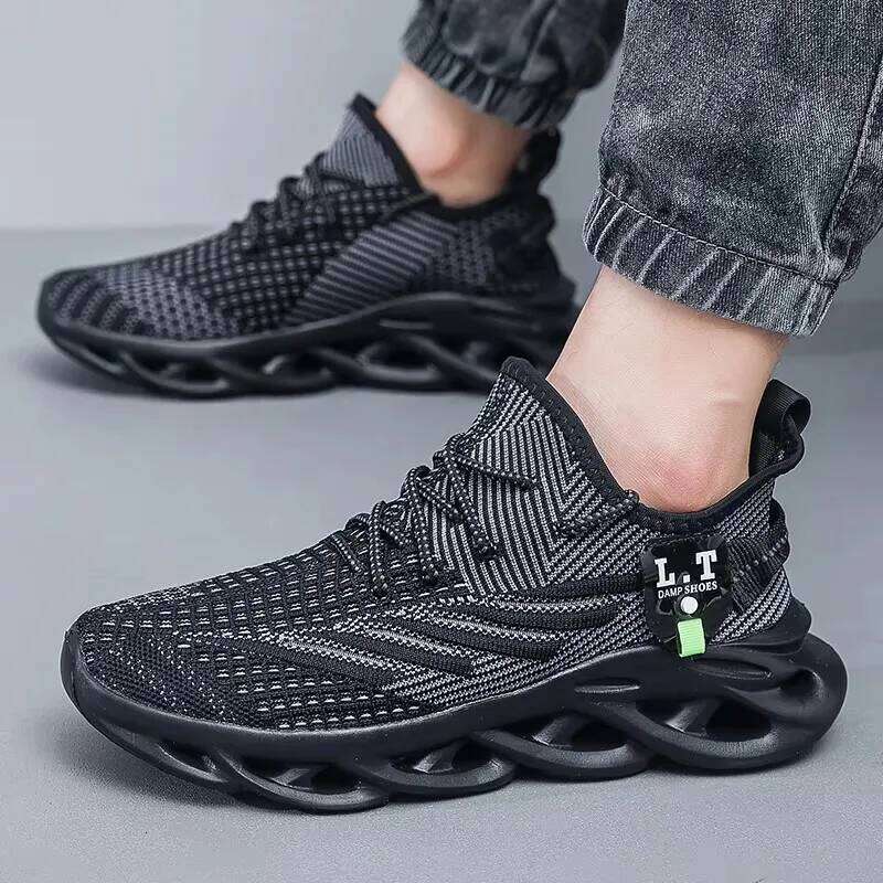 Men's Summer Mesh Dad Shoes Lightweight Breathable Sport Sneakers Outdoor Running Walking Non-Slip Comfort Casual Male Footwea