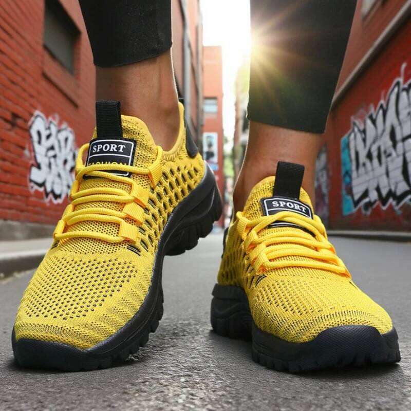 Foldable Net Body Men's Travel Sneakers Trendy Knit New Breathable Mesh Lightweight Classics Comfort Casual Women's Shoes