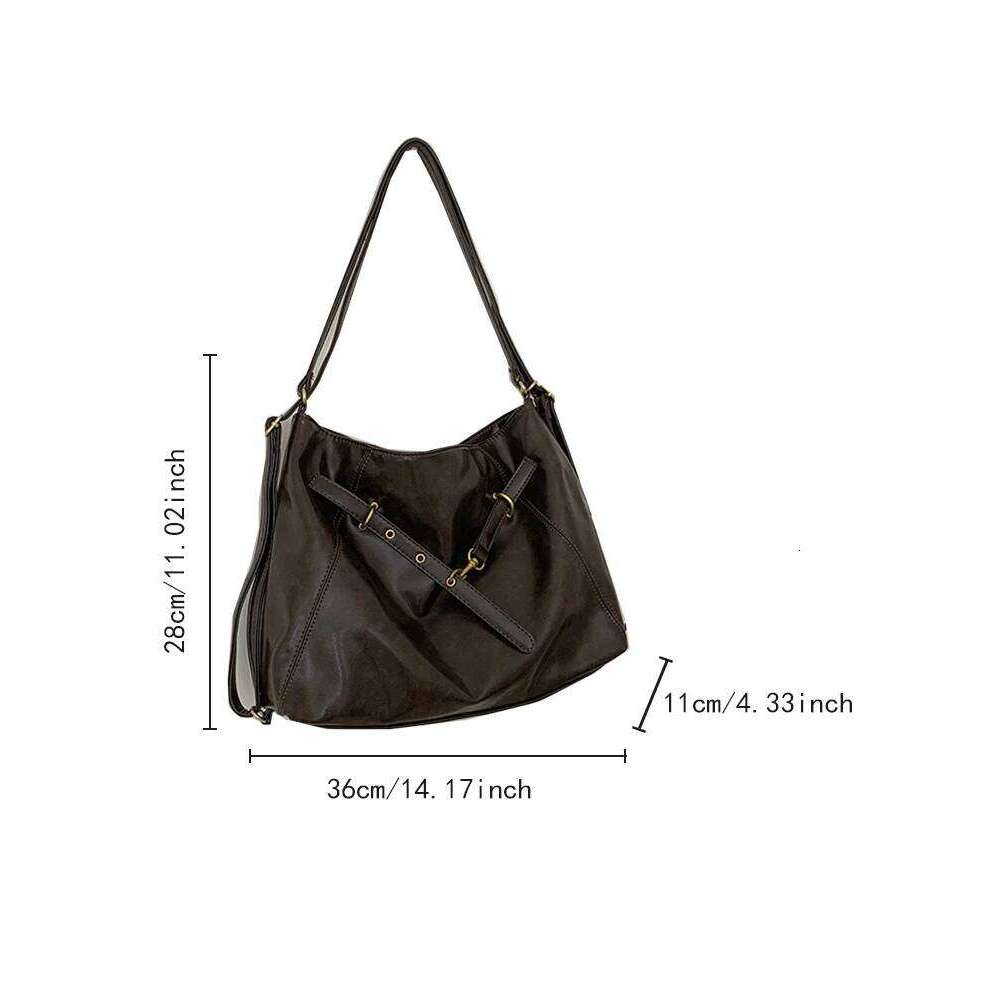 2026 new retro shoulder bag, large capacity backpack, fashionable and casual women's daily commuting bag Z260224
