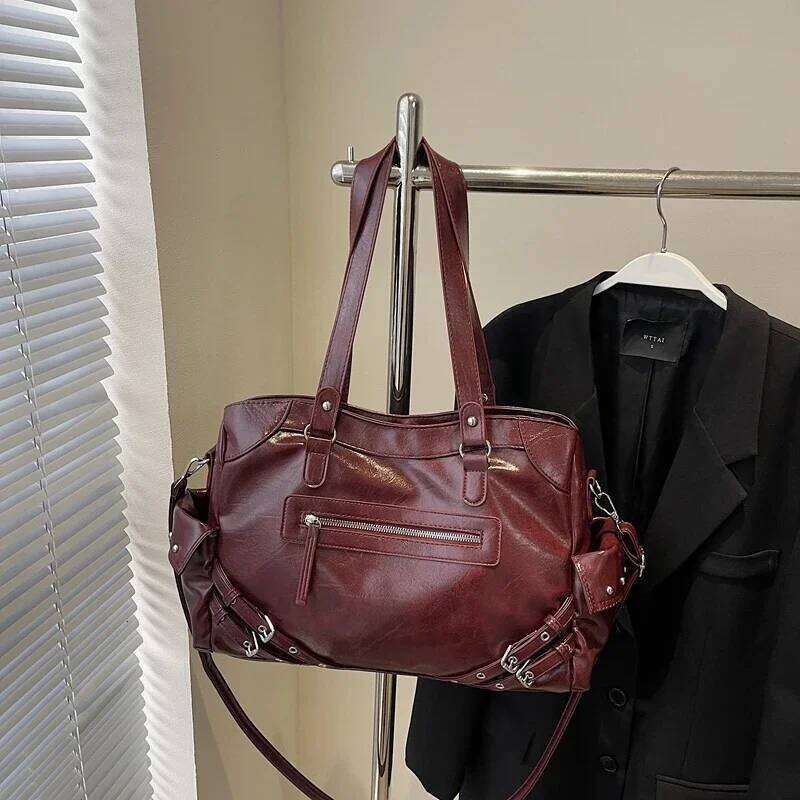 Soft Interior Compartment Shoulder 2025 High Quality Contrasting Colors Bags for Women Fashion Zipper Pu Women's Handbags Z260224